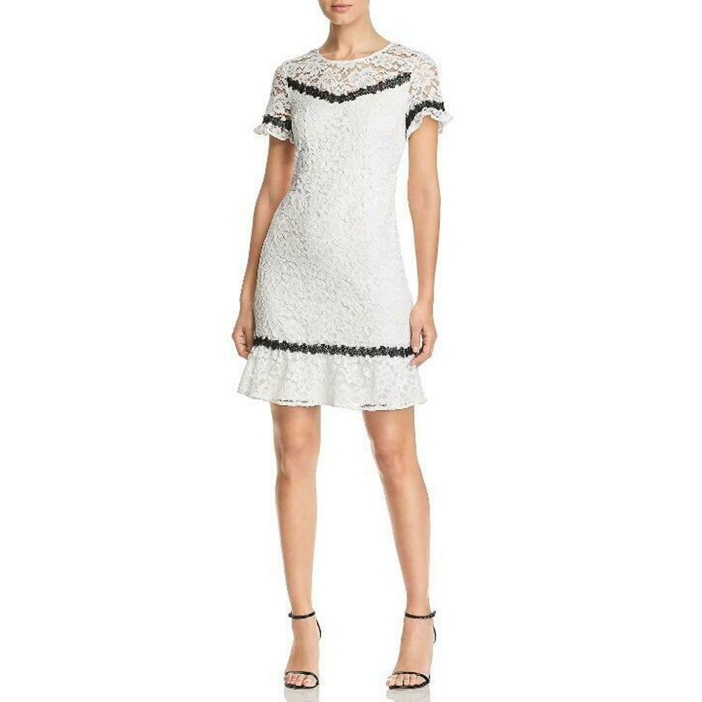 KARL LAGERFELD Paris Floral Lace Dress -Size 2